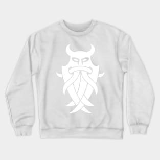 Odin's Mask Tribal (white) Crewneck Sweatshirt